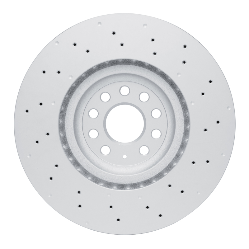 Audi S3 Brake Rotor (1) - Front - R1 Concepts - GeoSPEC Coated + Drilled - `22-`25